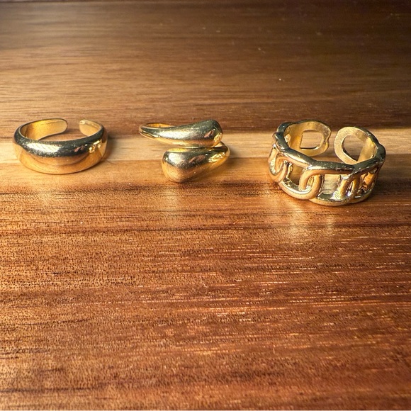 Set of gold rings - Picture 6 of 6